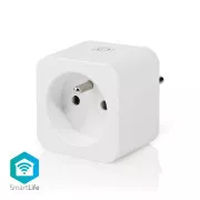 Nedis WIFIP121EWT - WiFi pametna utičnica |Tip E (CEE 7/6)| -10 - 45 °C | Android™ / IOS | Bijela