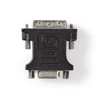 Nedis CCGB32902BK - DVI|adapter DVI-I 24+5 utikač | VGA utičnica | Poniklano | Izravno | PVC | Crna