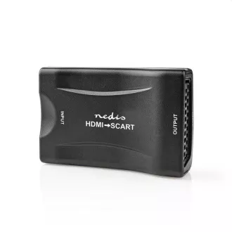 Nedis VCON3461BK - HDMI™ pretvarač | HDMI™ ulaz | SCART utičnica | 1-smjerni | 1080p | 1,2 Gbps | ABS | Crna