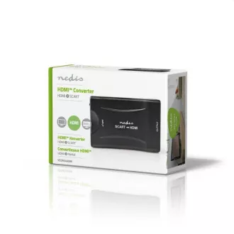 Nedis VCON3461BK - HDMI™ pretvarač | HDMI™ ulaz | SCART utičnica | 1-smjerni | 1080p | 1,2 Gbps | ABS | Crna