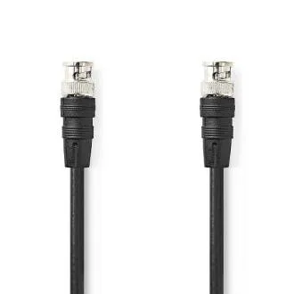 Nedis CVGL01000BK20 - BNC video kabel | BNC muški - BNC muški | 2 m | Crni Nedis CVGL01000BK20 - BNC video kabel | BNC muški - BNC muški | 2 m | Crni