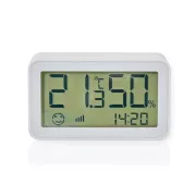 Nedis ZBSC30WT - Pametni klimatski senzor | Zigbee 3.0 | Baterijski pogon | Android™ / IOS | Bijela