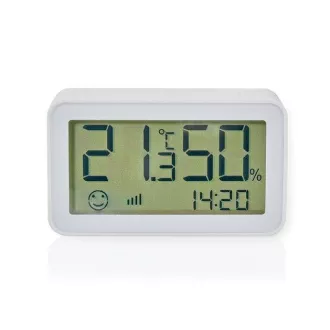 Nedis ZBSC30WT - Pametni klimatski senzor | Zigbee 3.0 | Baterijski pogon | Android™ / IOS | Bijela