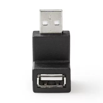 Nedis CCGB60930BK - USB 2.0 adapter | USB-A utikač | USB-A utičnica | Crna boja