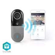 Nedis WIFICDP40CWT - Wi-Fi pametni video portafon | Cloud/ microSD/ Onvif | IP65 | senzor pokreta | Bijela