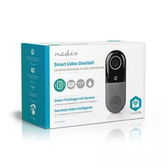 Nedis WIFICDP40CWT - Wi-Fi pametni video portafon | Cloud/ microSD/ Onvif | IP65 | senzor pokreta | Bijela