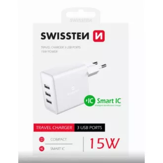 SWISSTEN MREŽNI ADAPTER 3x USB 3A 15W BIJELI SWISSTEN MREŽNI ADAPTER 3x USB 3A 15W BIJELI
