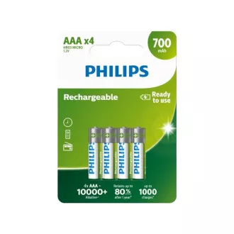 Philips punjive baterije AAA 700mAh, NiMH - 4 kom Philips punjive baterije AAA 700mAh, NiMH - 4 kom