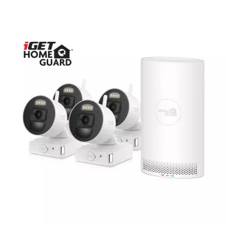 iGET HOMEGUARD HGNVK88004P - Bežični FullHD NVR 8CH + 4x baterijska kamera HGNVK686CAMP