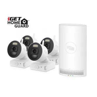 iGET HOMEGUARD HGDVK83304 - CCTV sustav kamera 3K DVR 8CH + 4x kamera s LED i zvukom