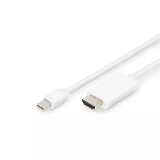 Adapter Digitus DisplayPort kabela, mini DP - HDMI, 2m, DP 1.2_HDMI 2.0, 4K/60Hz