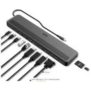 Acer 13u1 Type C Minidock: 3x USB3.0 (prijenos podataka 5 Gbps), 1x USB-C (prijenos podataka 5 Gbps), 1x USB-C isporuka napajanja (do 100 W)