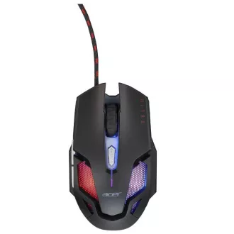 Acer NITRO GAMING MOUSE II - optički gaming miš, maks. 7200 dpi (6 razina - 800-7200), 7 vrsta pozadinskog osvjetljenja, 6 tipki