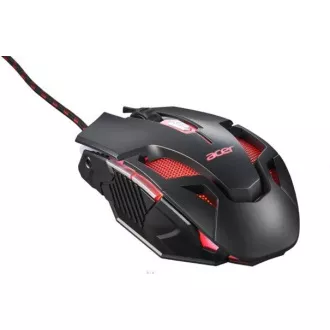 Acer NITRO GAMING MOUSE II - optički gaming miš, maks. 7200 dpi (6 razina - 800-7200), 7 vrsta pozadinskog osvjetljenja, 6 tipki