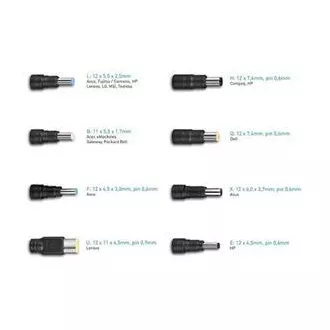 AVACOM QuickTIP 250W - univerzalni adapter za prijenosna računala + 8 konektora