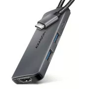 AXAGON HMC-5H8K, USB 5Gbps hub, 2x USB-A, USB-C, HDMI 8k/30Hz, PD 100W, USB-C kabel 15cm