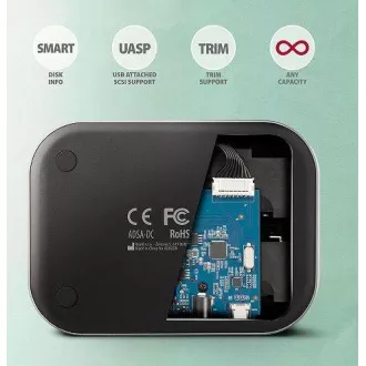 AXAGON ADSA-DC, USB-C 5Gbps - 2x SATA 6G 2.5"/3.5" SSD/HDD CLONE DUAL priključna stanica AXAGON ADSA-DC, USB-C 5Gbps - 2x SATA 6G 2.5"/3.5" SSD/HDD CLONE DUAL priključna stanica