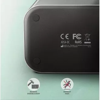 AXAGON ADSA-DC, USB-C 5Gbps - 2x SATA 6G 2.5"/3.5" SSD/HDD CLONE DUAL priključna stanica AXAGON ADSA-DC, USB-C 5Gbps - 2x SATA 6G 2.5"/3.5" SSD/HDD CLONE DUAL priključna stanica