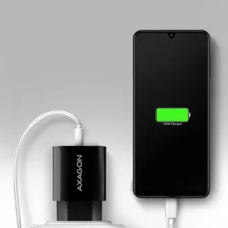 AXAGON ACU-QC18, Mrežni punjač 18W, 1x USB-A port, QC3.0/AFC/Apple, crni