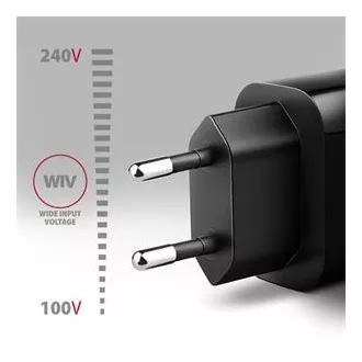 AXAGON ACU-QC18, Mrežni punjač 18W, 1x USB-A port, QC3.0/AFC/Apple, crni