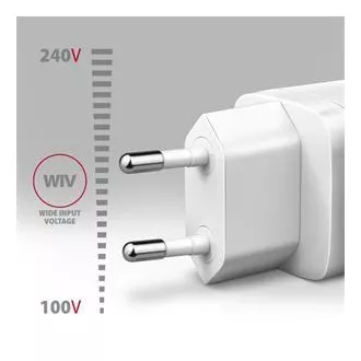 AXAGON ACU-PD20W, mrežni punjač 20W, 1x USB-C priključak, PD3.0/PPS/QC4+/AFC/Apple, bijeli AXAGON ACU-PD20W, mrežni punjač 20W, 1x USB-C priključak, PD3.0/PPS/QC4+/AFC/Apple, bijeli
