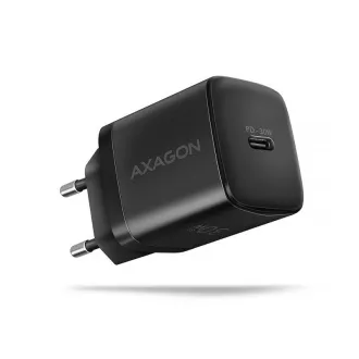 AXAGON ACU-PD30, Sil mrežni punjač 30W, 1x USB-C port, PD3.0/PPS/QC4+/SFC/AFC/Apple, crni AXAGON ACU-PD30, Sil mrežni punjač 30W, 1x USB-C port, PD3.0/PPS/QC4+/SFC/AFC/Apple, crni