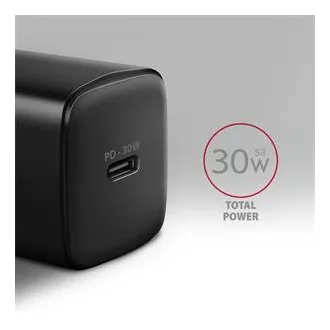 AXAGON ACU-PD30, Sil mrežni punjač 30W, 1x USB-C port, PD3.0/PPS/QC4+/SFC/AFC/Apple, crni AXAGON ACU-PD30, Sil mrežni punjač 30W, 1x USB-C port, PD3.0/PPS/QC4+/SFC/AFC/Apple, crni
