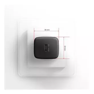 AXAGON ACU-PD30, Sil mrežni punjač 30W, 1x USB-C port, PD3.0/PPS/QC4+/SFC/AFC/Apple, crni AXAGON ACU-PD30, Sil mrežni punjač 30W, 1x USB-C port, PD3.0/PPS/QC4+/SFC/AFC/Apple, crni