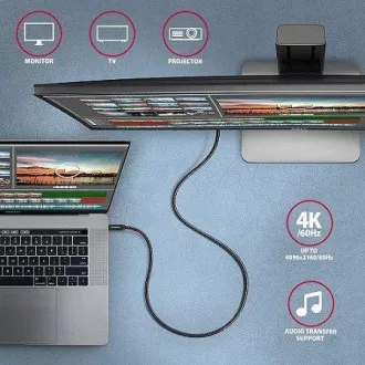 AXAGON BUCM32-CM05AB, SPEED+ kabel USB-C <-> USB-C, 0,5 m, USB 20 Gbps, PD 100 W 5 A, 4K HD, ALU, pleteni, crni AXAGON BUCM32-CM05AB, SPEED+ kabel USB-C <-> USB-C, 0,5 m, USB 20 Gbps, PD 100 W 5 A, 4K HD, ALU, pleteni, crni