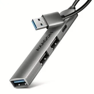 AXAGON HUE-STA, 4x USB ALU STRIP hub, 1x USB-A 5Gbps, 2x USB-A i 1x USB-C 480Mbps, USB-A kabel 12 cm AXAGON HUE-STA, 4x USB ALU STRIP hub, 1x USB-A 5Gbps, 2x USB-A i 1x USB-C 480Mbps, USB-A kabel 12 cm