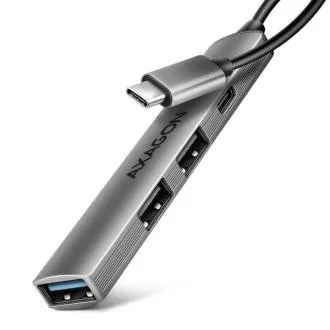 AXAGON HUE-STC, 4x USB ALU STRIP hub, 1x USB-A 5Gbps, 2x USB-A i 1x USB-C 480Mbps, USB-C kabel 12 cm AXAGON HUE-STC, 4x USB ALU STRIP hub, 1x USB-A 5Gbps, 2x USB-A i 1x USB-C 480Mbps, USB-C kabel 12 cm
