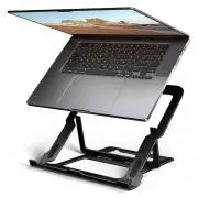 AXAGON STND-LAB aluminijski stalak za laptop 10"-17.3" podesiva visina, crni