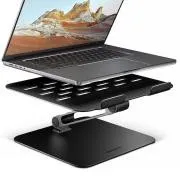 AXAGON STND-LQB aluminijski HQ stalak za prijenosno računalo 10"-17.3" podesiva visina i kut, crni