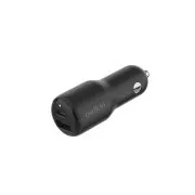 Belkin BOOST CHARGE™ 42W auto punjač s dvostrukim napajanjem - 30W USB-C i 12W USB-A, crni