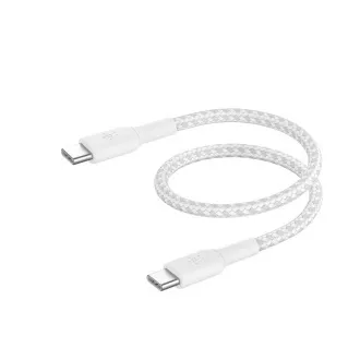 Belkin BOOST CHARGE™ USB-C/USB-C kabel, 15 cm, bijeli - izdržljiv