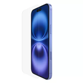 Belkin SCREENFORCE™ Invisiglass antimikrobno zaštitno staklo za iPhone 16 Plus / 15 Plus / 14 Pro Max