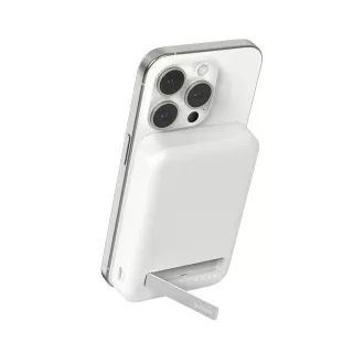 Belkin BOOST CHARGE™ Qi2 magnetski bežični Power Bank sa postoljem, 8000mAh, 15W, bijeli