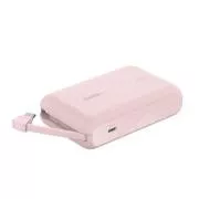 Belkin BOOST CHARGE™ USB-C Power Delivery Power Bank s integriranim USB-C kabelom, 10000 mAh, 20 W, ružičasta
