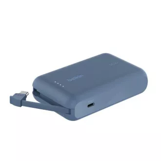Belkin BOOST CHARGE™ USB-C Power Delivery Power Bank s integriranim USB-C kabelom, 10000 mAh, 20 W, plava