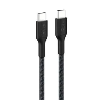 Belkin BOOST CHARGE PRO USB-C/USB-C kabel 240W, 1m, crni - izdržljiv