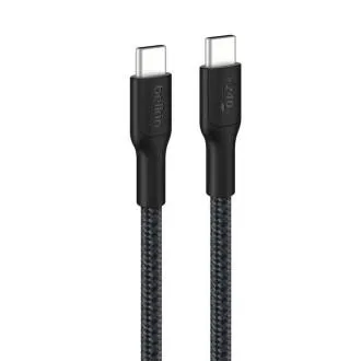 Belkin BOOST CHARGE PRO USB-C/USB-C kabel 240W, 3m, crni - izdržljiv Belkin BOOST CHARGE PRO USB-C/USB-C kabel 240W, 3m, crni - izdržljiv