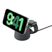 Belkin BOOST CHARGE PRO Qi2 2u1 punjač za iPhone/Apple Watch/AirPods, tamno siva