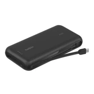 Belkin BOOST CHARGE USB-C Power Delivery Powerbank s integriranim USB-C kabelom, 20000 mAh, 30 W, crna