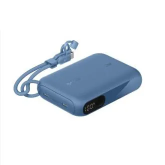Belkin BOOST CHARGE USB-C Power Delivery Powerbank s zaslonom, 10000 mAh, 20 W, plava Belkin BOOST CHARGE USB-C Power Delivery Powerbank s zaslonom, 10000 mAh, 20 W, plava