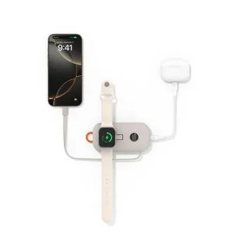Belkin BOOST CHARGE PRO bežično punjenje za Apple Watch + USB-C PowerBank, 10000 mAh, boja pijeska Belkin BOOST CHARGE PRO bežično punjenje za Apple Watch + USB-C PowerBank, 10000 mAh, boja pijeska