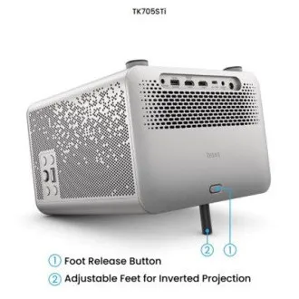 BenQ DLP projektor TK705STi 4K UHD 3840x2160/3000 ANSI lm/600.000:1/HDMI/USB-A/USB-C/Priključak/BT/Wi-Fi/Repro/Google TV + Android 11
