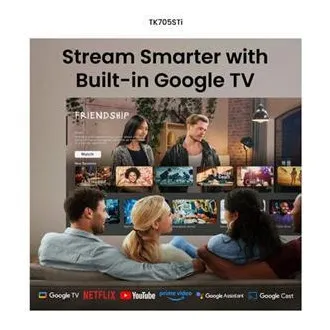 BenQ DLP projektor TK705STi 4K UHD 3840x2160/3000 ANSI lm/600.000:1/HDMI/USB-A/USB-C/Priključak/BT/Wi-Fi/Repro/Google TV + Android 11