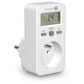 CONNECT IT PowerMeter mjerač potrošnje električne energije energija, zaslon, dječja brava CONNECT IT PowerMeter mjerač potrošnje električne energije energija, zaslon, dječja brava