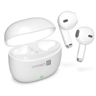 CONNECT IT True Wireless SonicBass in-ear slušalice s mikrofonom, BIJELE