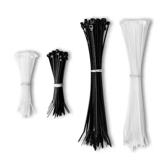 CONNECT IT ZipTie vezice za kabele, ukupno 200 kom, 100 i 200 mm, CRNO/BIJELE CONNECT IT ZipTie vezice za kabele, ukupno 200 kom, 100 i 200 mm, CRNO/BIJELE